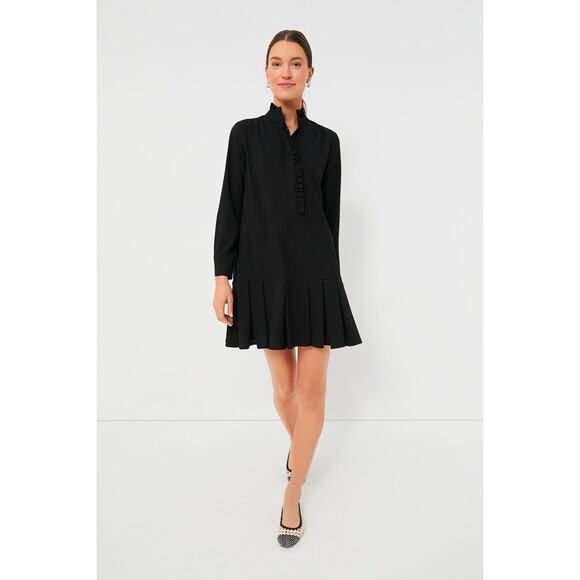 TUCKERNUCK Black Crepe Tate Dress Size L NWT Retail $168 Tuckernuck - Picture 1 of 8